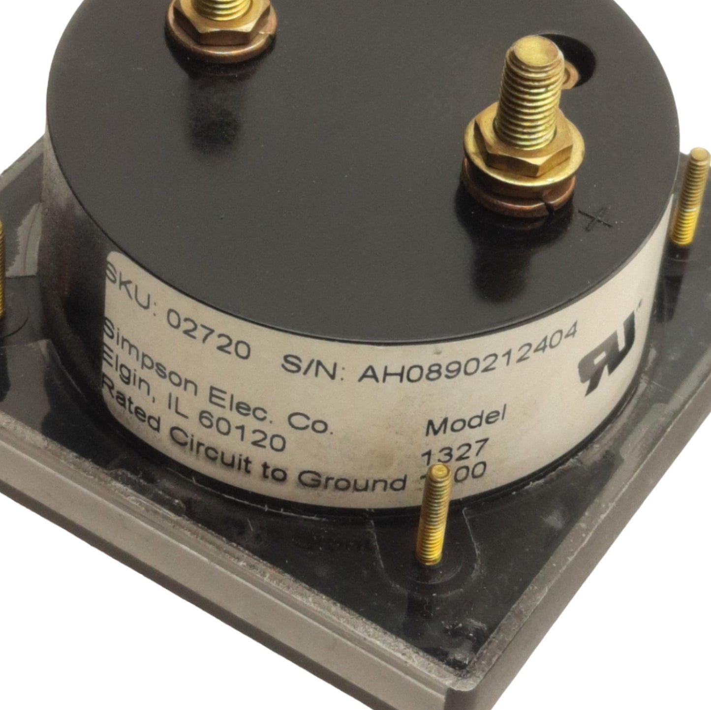 Used Lot of 2 Simpson 1327 02720 DC Panel Meter, 0-30Amp Range, 3-1/2in Dial