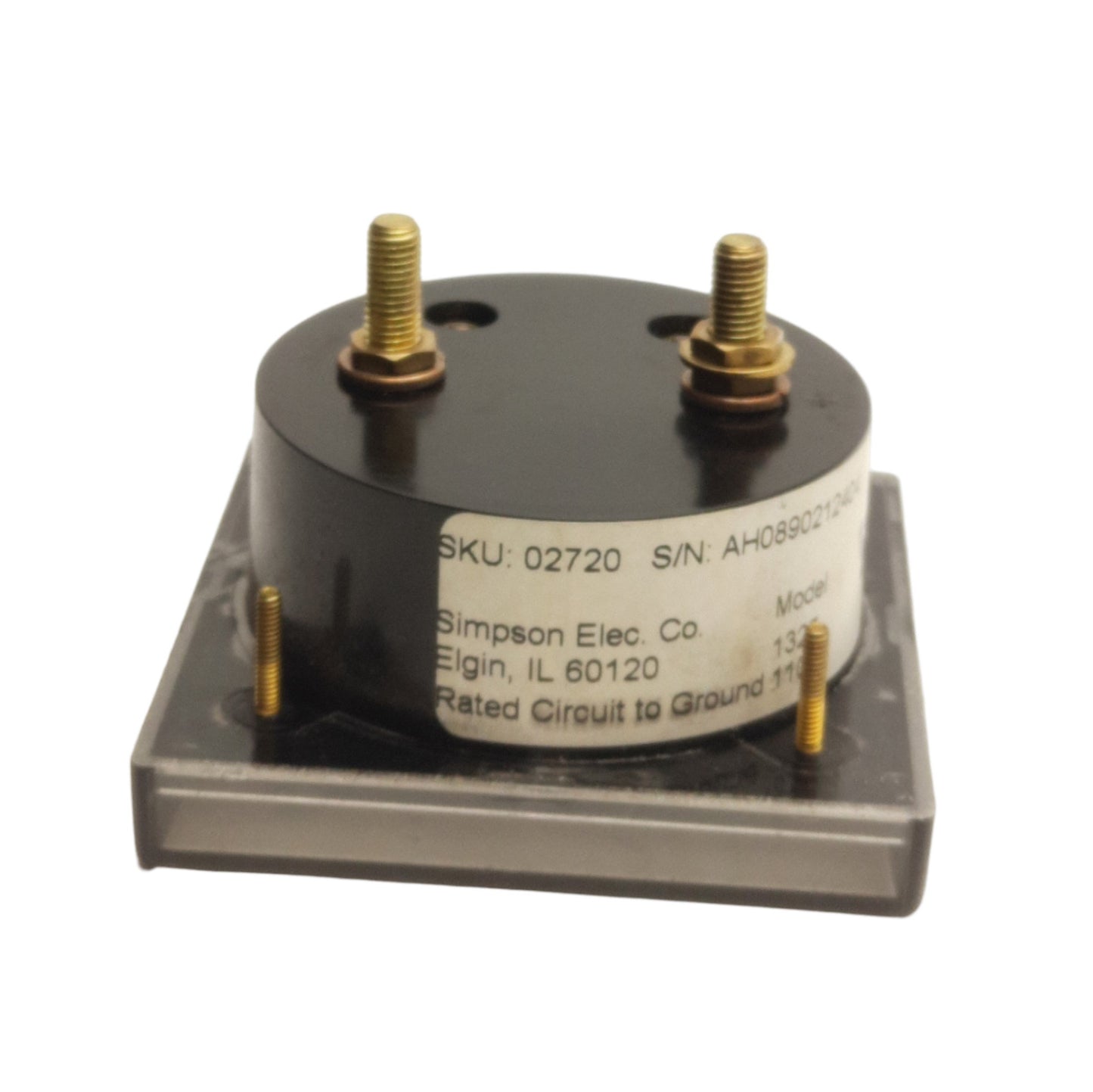 Used Lot of 2 Simpson 1327 02720 DC Panel Meter, 0-30Amp Range, 3-1/2in Dial
