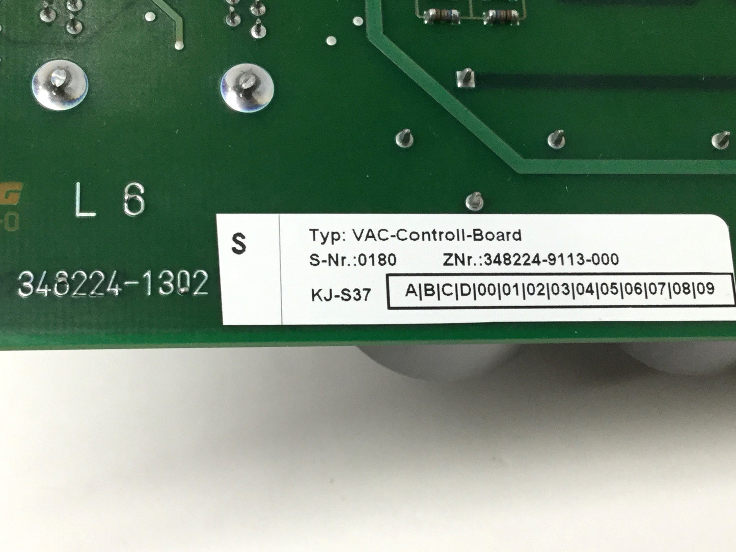 Used Zeiss 348224-9113 VAC Vacuum Control Board PCB from GEMINI Supra 35VP SEM