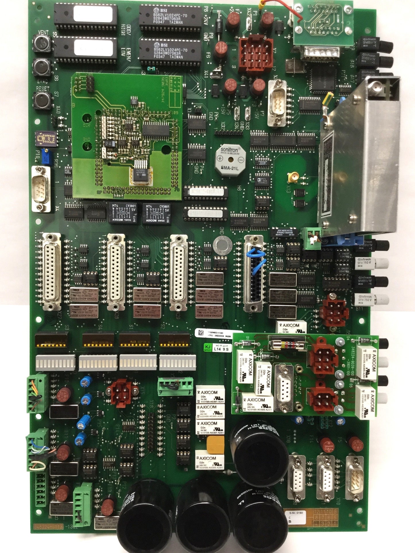 Used Zeiss 348224-9113 VAC Vacuum Control Board PCB from GEMINI Supra 35VP SEM