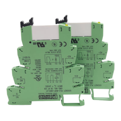 New Lot of 2 Phoenix Contact 2966540 PLC Relay Module, 24VDC Coil, 6A 250VAC Relay