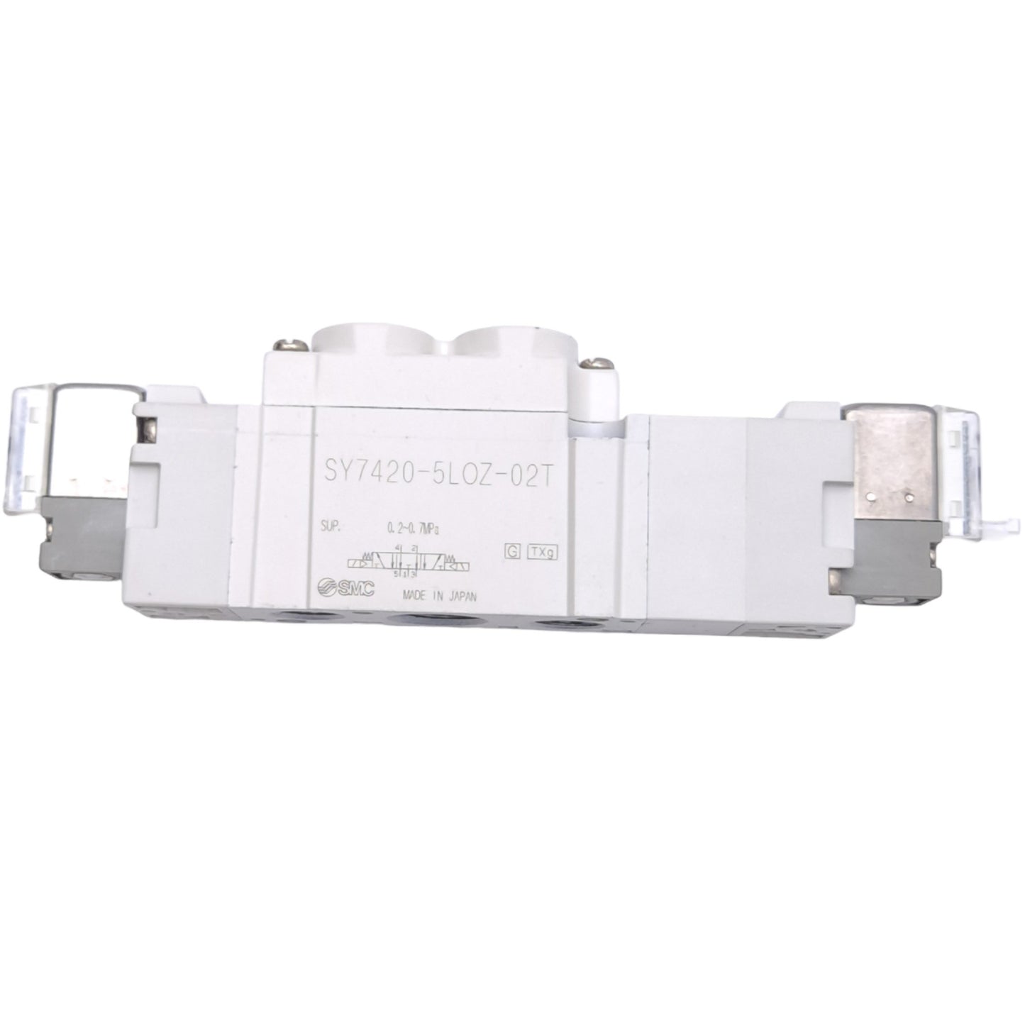 New SMC SY7420-5LOZ-02T Solenoid Valve, 0.2-0.7MPa, 1/4 NPTF, 32ms Response, 24VDC