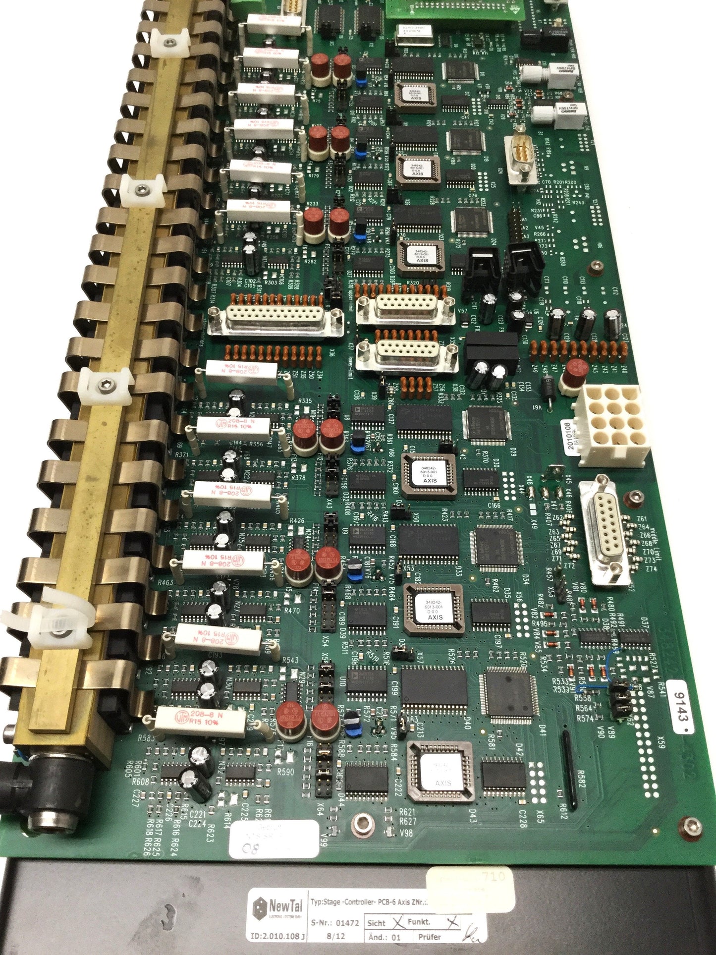 Used Zeiss 348242-9143-4302 6-Axis Stage Control Board PCB from GEMINI Supra 35VP SEM