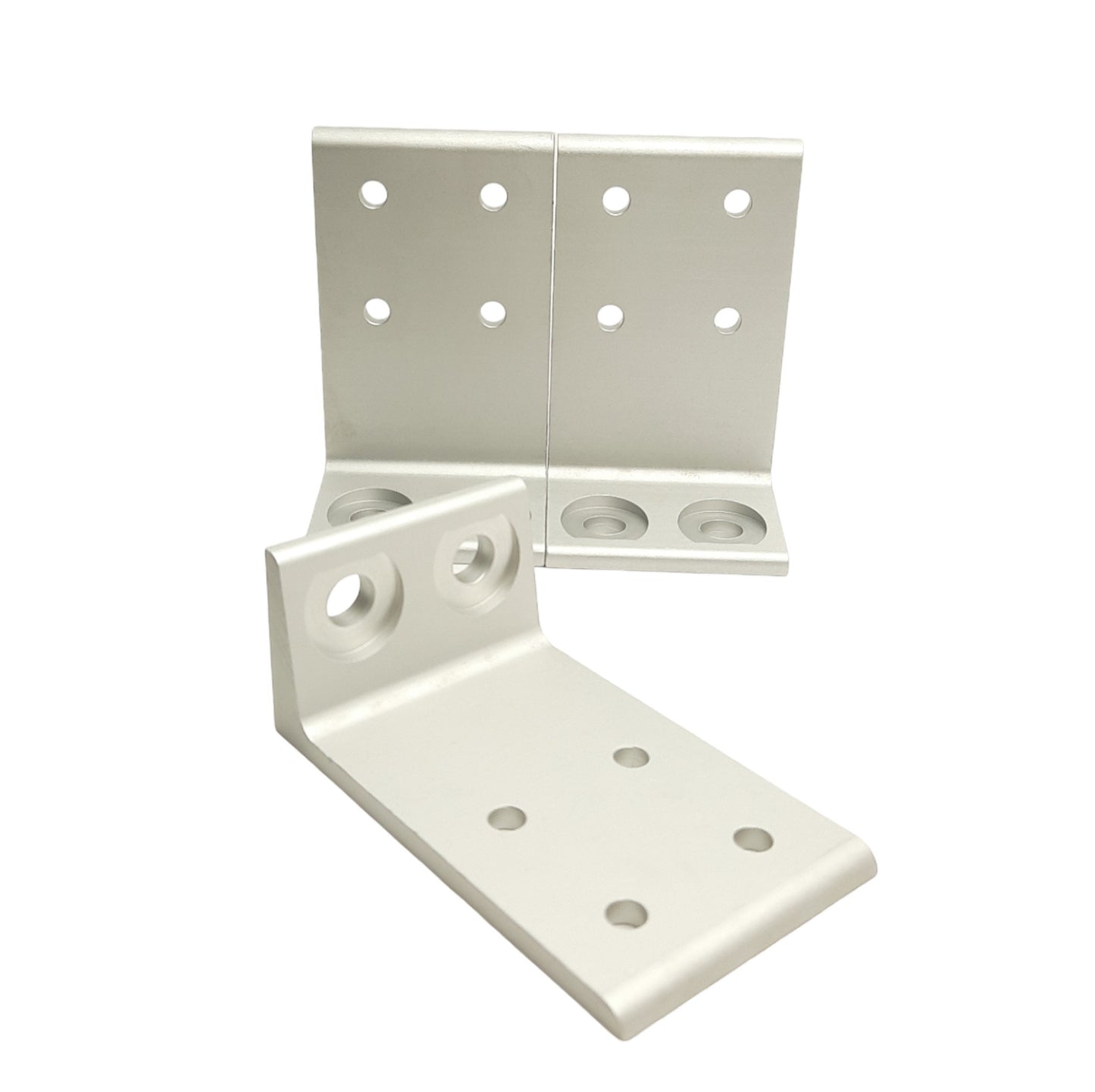 New Lot of 3 80/20 2417 Economy Floor Mount Base Plate, 15 Series, 5in x 3in x 2in