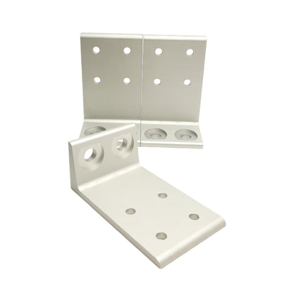 New Lot of 3 80/20 2417 Economy Floor Mount Base Plate, 15 Series, 5in x 3in x 2in