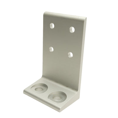 New Lot of 3 80/20 2417 Economy Floor Mount Base Plate, 15 Series, 5in x 3in x 2in