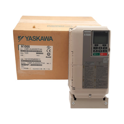 New Yaskawa CIMR-AU4A0007FAA Variable Frequency Drive 3-Phase 380-480VAC 0-400Hz 3kW