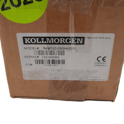 New Kollmorgen AKM12C-CKSNGD02 Servo Motor 40mm Flange 240VAC 1.51A, 0.31Nm, 8000RPM