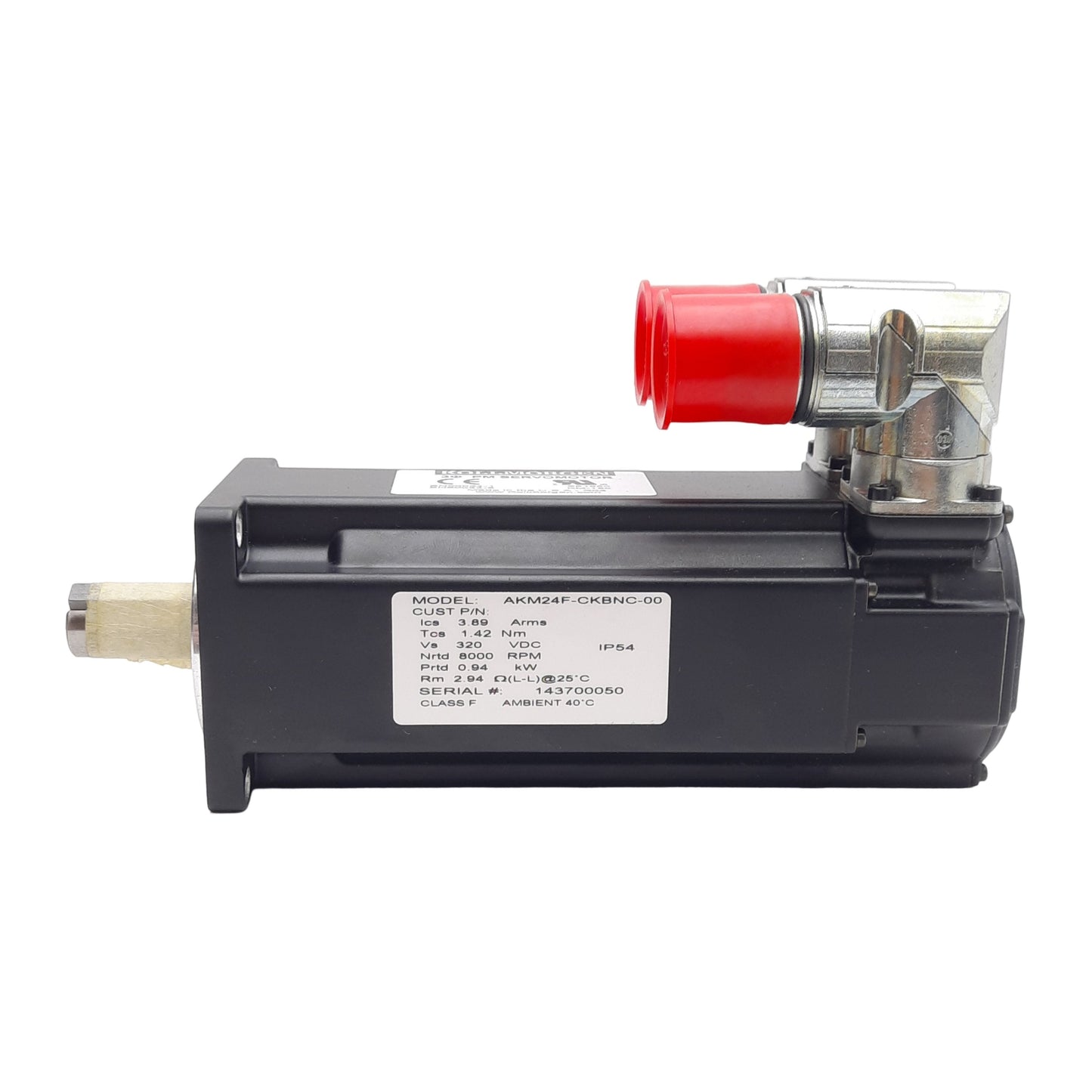 New Kollmorgen AKM24F-CKBNC-00 Servo Motor, 3-Phase 240VAC 3.89A, 0.94kW, 58mm Frame
