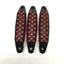 Used Lot of 3 Davies 4570BR Soft Touch Plastic Pull Handles, 5-3/4" Long, 4.72" Mount