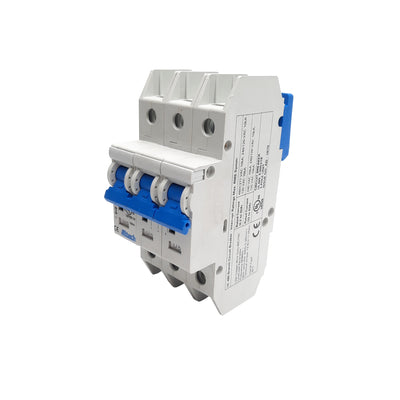 New Altech Corp 3DU8L Circuit Breaker 3 Pole, 277VAC, DIN Rail, 8A, E305318