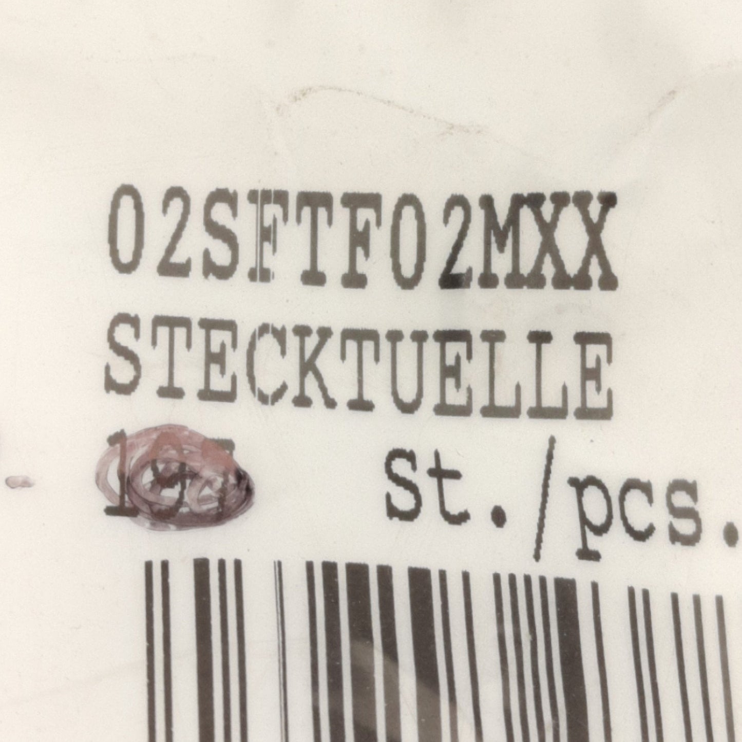 New – Open box Lot of 10 Parker 02SFTF02MXX Rectus Straight Plug Hose Barbs, 2mm (5/64in)