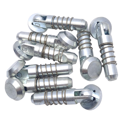 New – Open box Lot of 8 Maytec 1.21.A1EK1 Oblique Hinge Anchor Base w/ Spring, ø10mm, °120