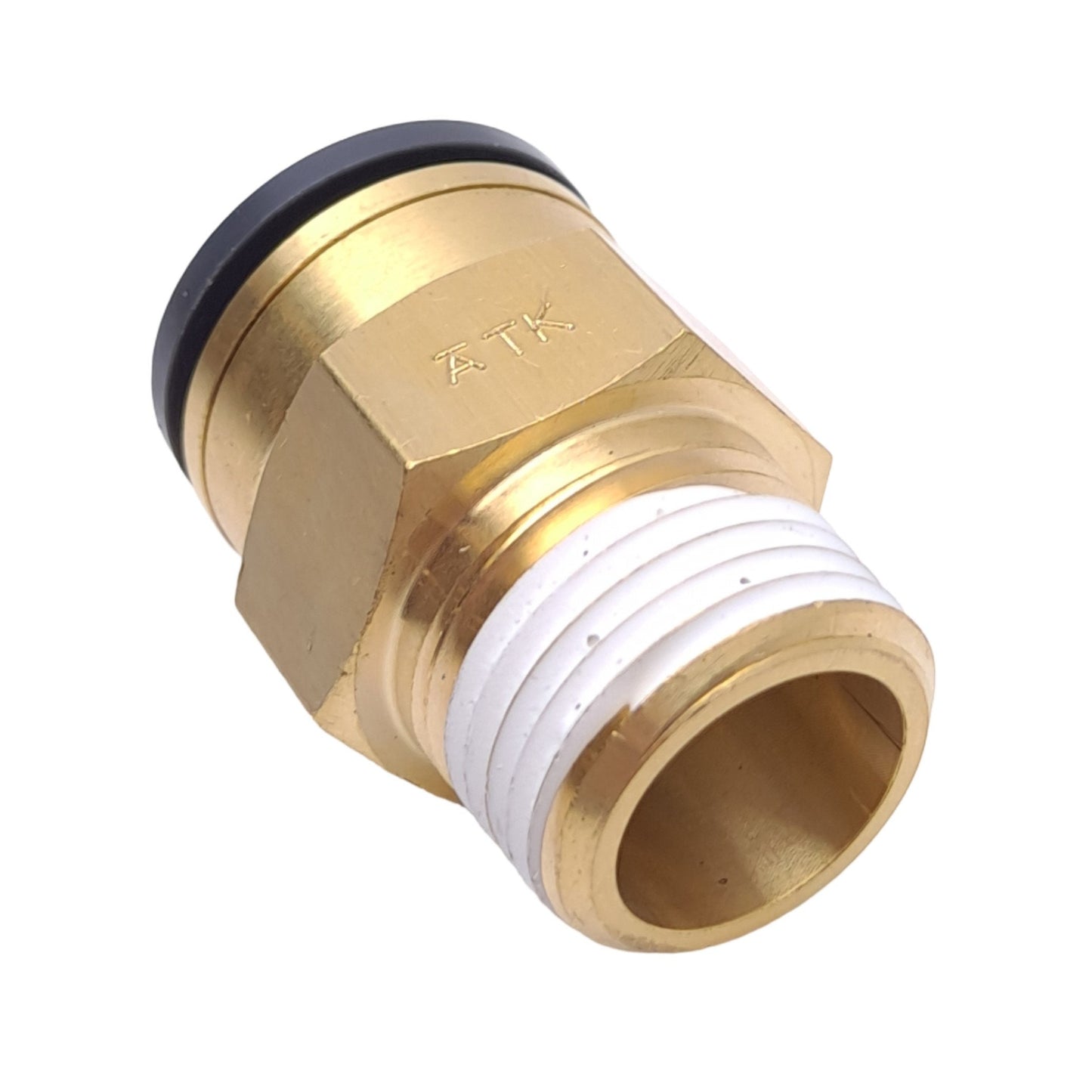 New – Open box Lot of 5 SMC KV2H15-37S Pneumatic Fittings, Male, 5/8in OD, 1/2in NPT, 1.0MPa