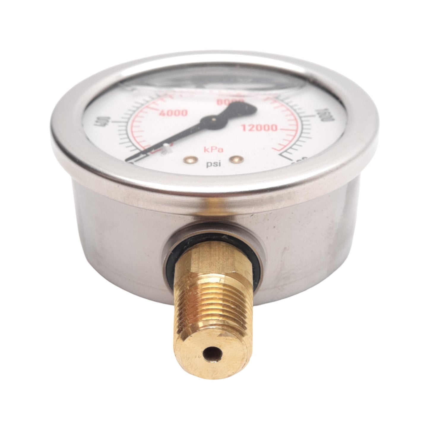 New NOSHOK 25-901-2000-PSI/KPA Pressure Gauge, ø2-1/2in, 0-2000PSI, 1/4in NPT