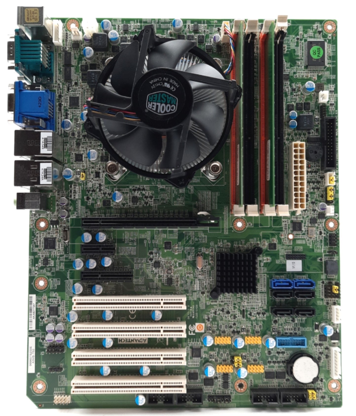 Used Advantech AIMB-782 Motherboard & CPU Intel i7-3770 4GB RAM *No I/O Shield*
