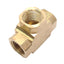 Used Lot of 2 Parker 2203P-8 Brass Union Tee Fitting, 1/2in NPT Female, ø0.703in
