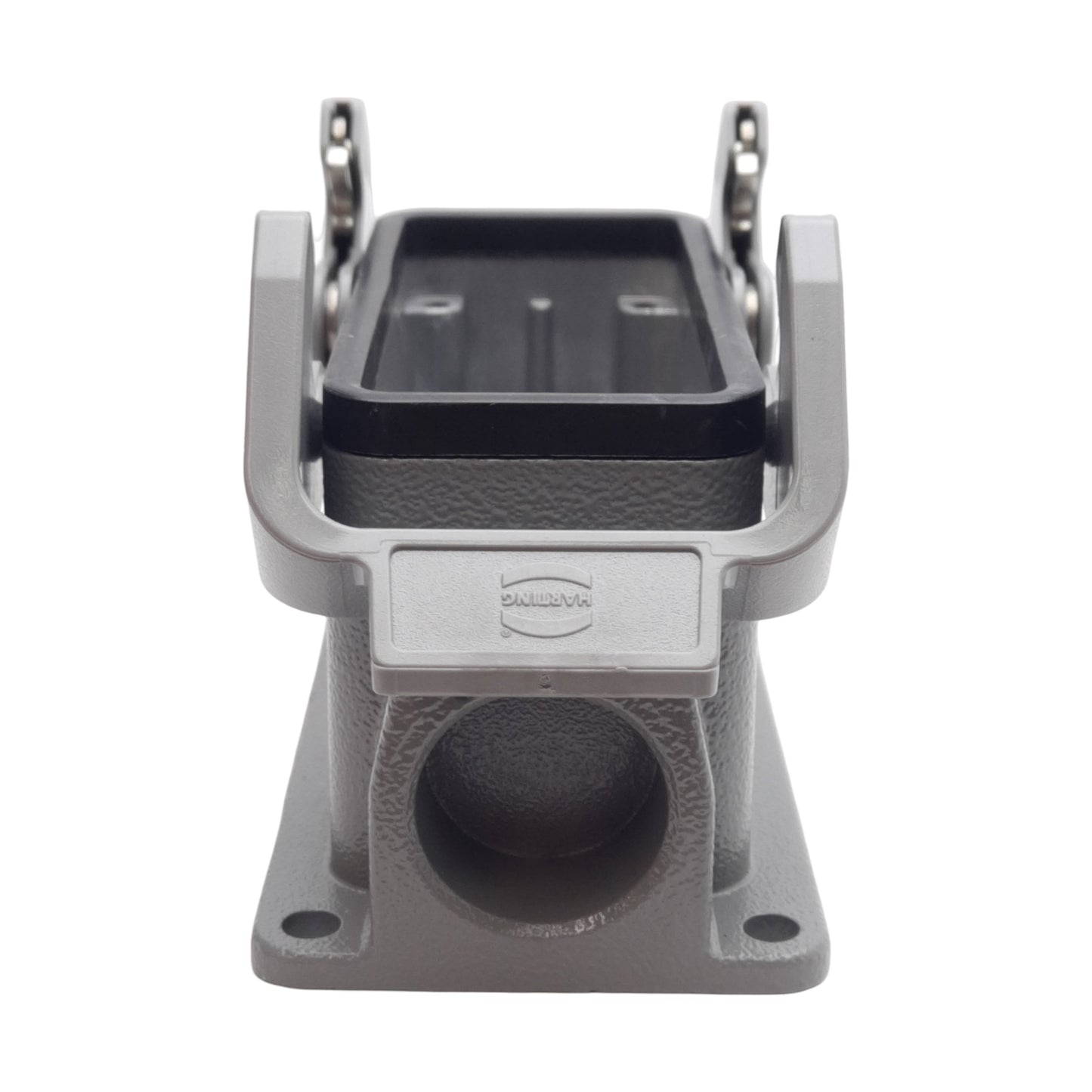 New Lot of 2 Harting 19300161231 HAN 16B-asg-1-QB-M25 Side Entry Aluminum Hood, M25