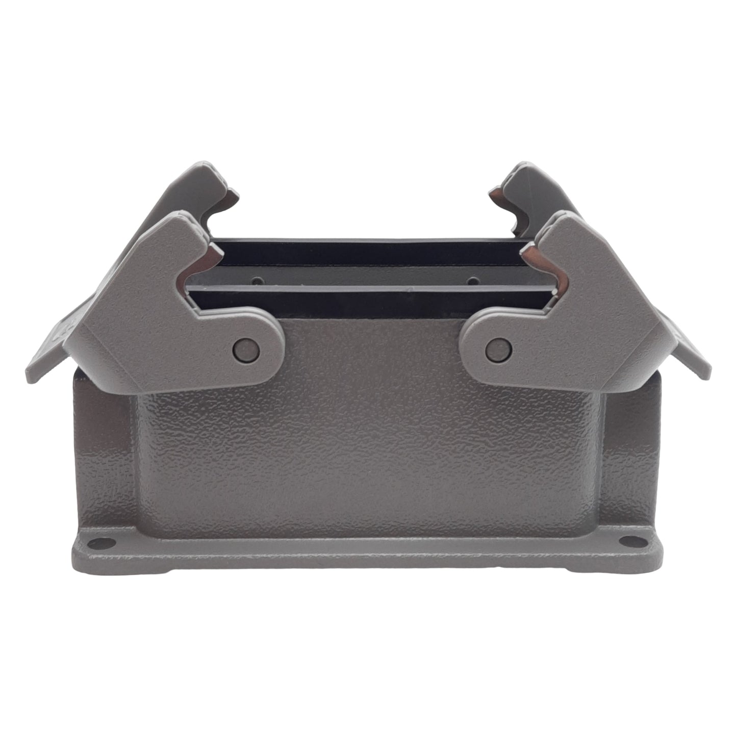 New Lot of 2 Harting 19300161231 HAN 16B-asg-1-QB-M25 Side Entry Aluminum Hood, M25