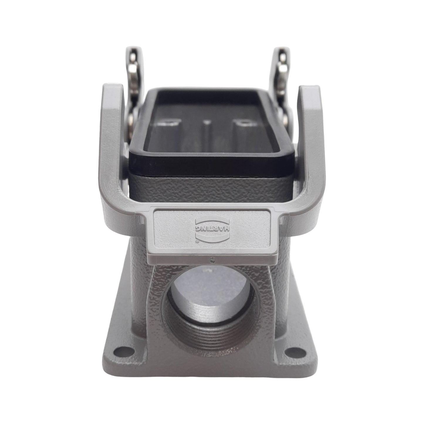 New Lot of 2 Harting 19300161231 HAN 16B-asg-1-QB-M25 Side Entry Aluminum Hood, M25