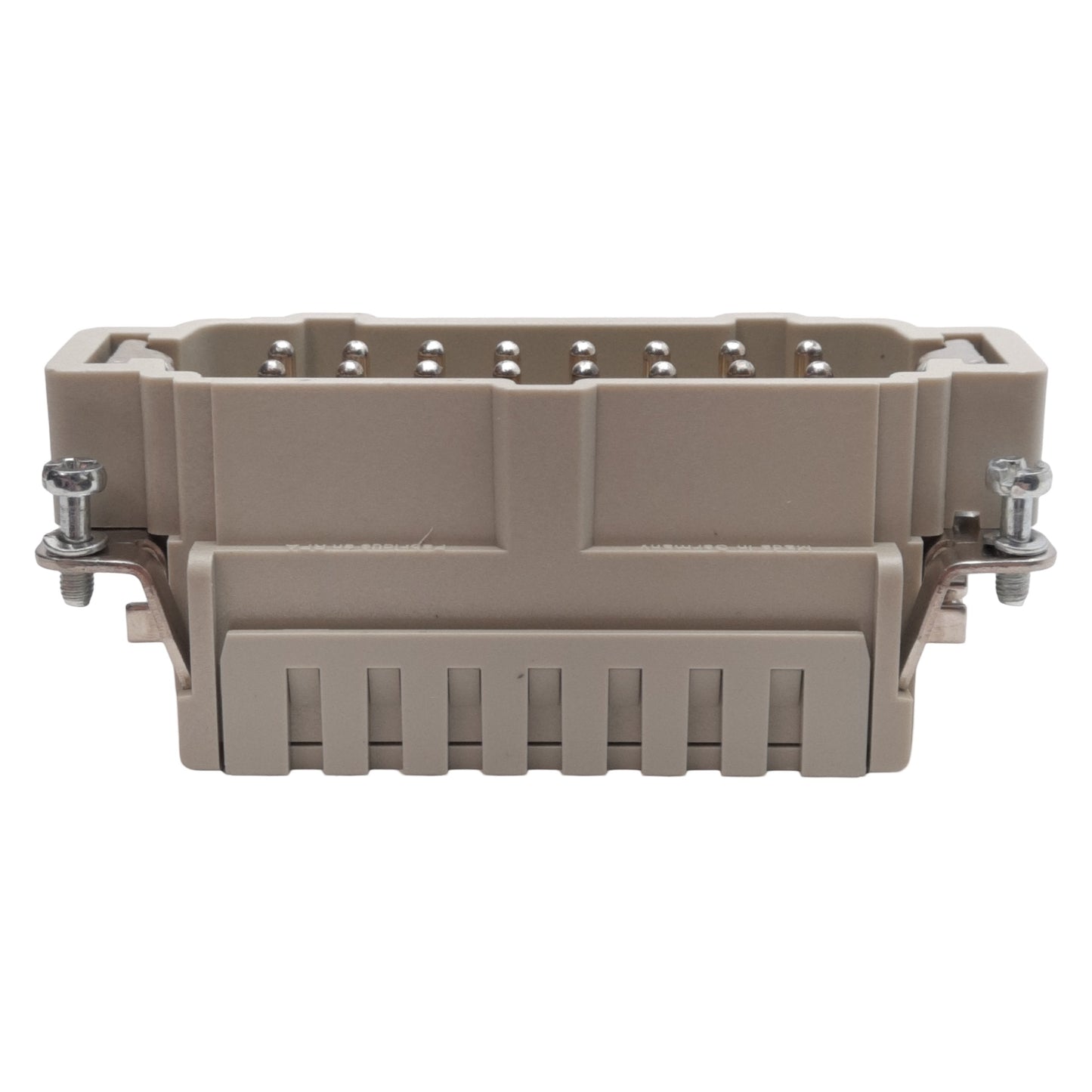 New Lot of 2 Harting 09330162616 Rectangular Plug Insert, 16+PE, Size 16B, 500V 16A