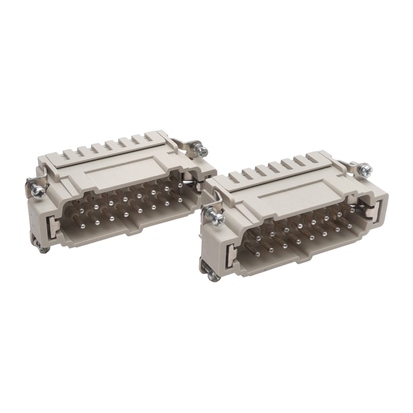 New Lot of 2 Harting 09330162616 Rectangular Plug Insert, 16+PE, Size 16B, 500V 16A