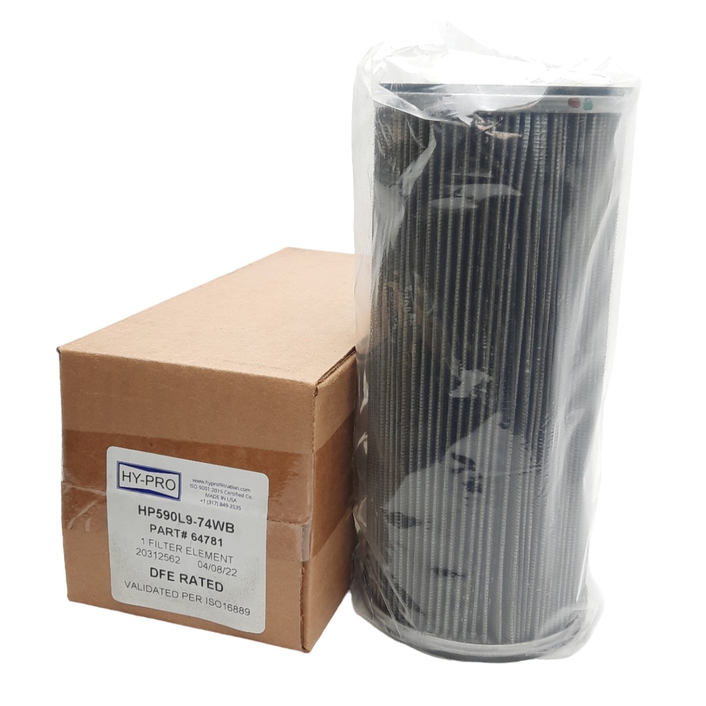New Hy-Pro HP59L19-74WB Replacement Filter, 3.1in ID, 4-3/16in OD x 9-1/2in Length