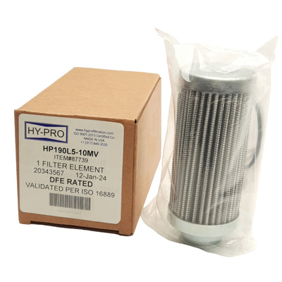 New Hy-Pro HP190L5-10MV Filter Element 0.8in ID, ø2in x 4.9in Length