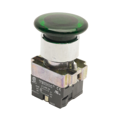 New Altech Corp 2ALM3LB-024 E-Stop Pushbutton, 22mm, Green, Illuminated 24V