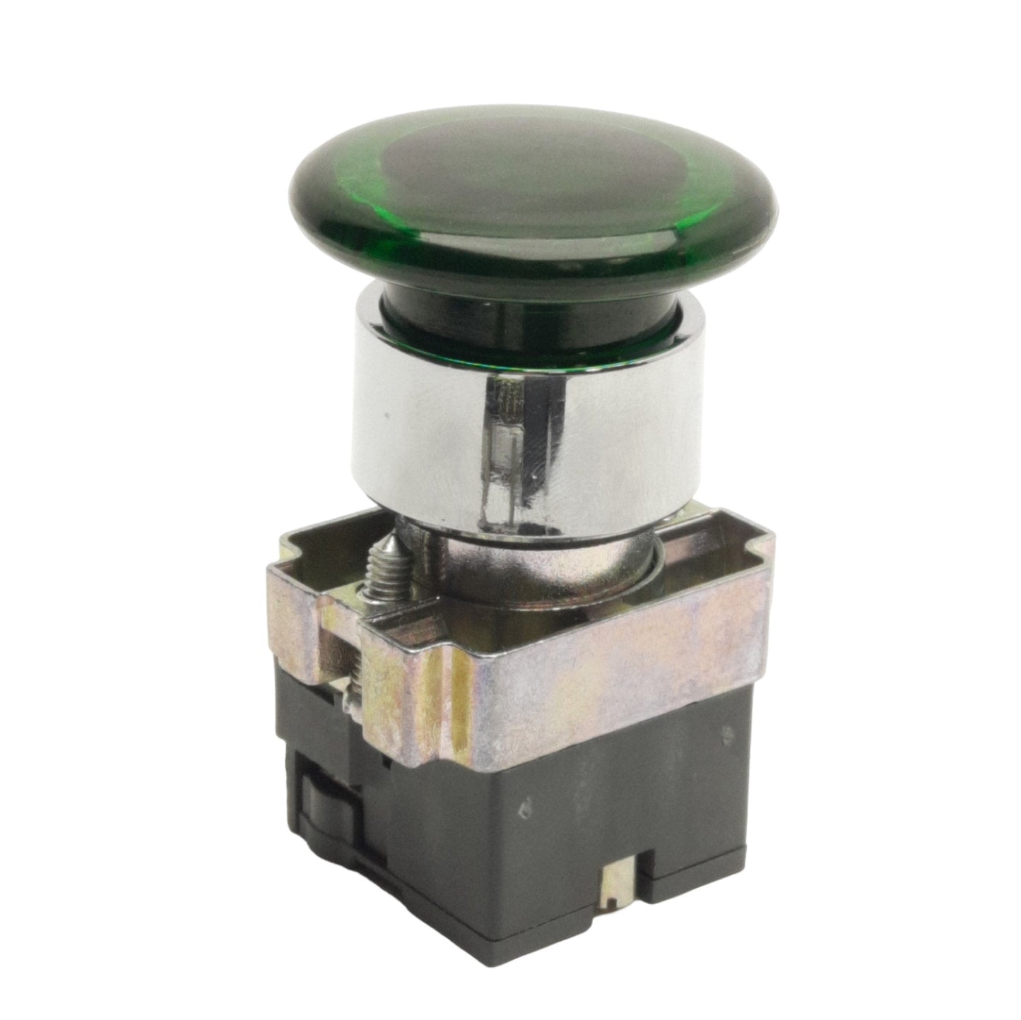New Altech Corp 2ALM3LB-024 E-Stop Pushbutton, 22mm, Green, Illuminated 24V