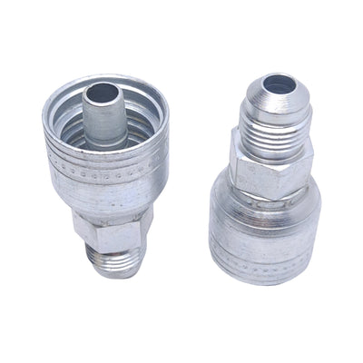 New – Open box Lot of 2 Danfoss 1AA6MS6 Straight Crimp Hose Fitting, 5/8-18, ø3/8in, -6 Hose