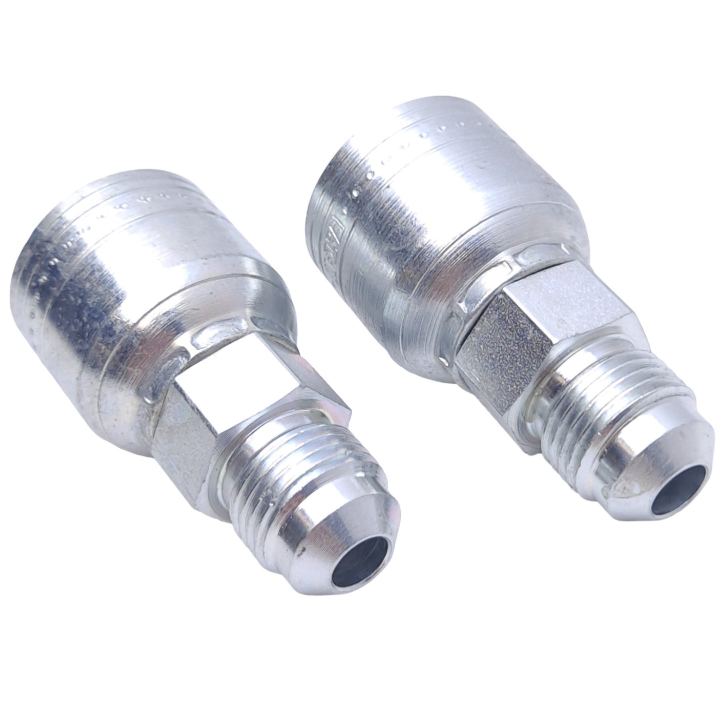 New – Open box Lot of 2 Danfoss 1AA6MS6 Straight Crimp Hose Fitting, 5/8-18, ø3/8in, -6 Hose