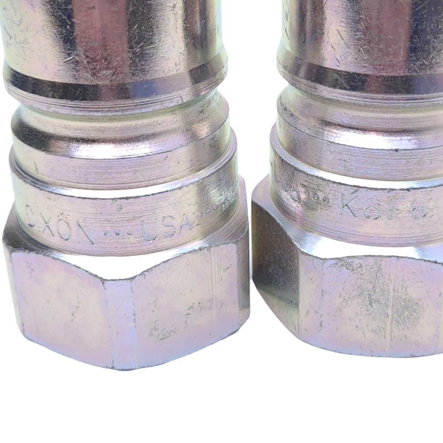 New Lot of 2 Dixon K6F6 Hydraulic Interchange Coupler, 3/4-14, ø1.44in OD, 4000 PSI