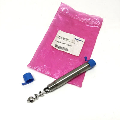 New – Open box Nordson 7700366 Stainless Steel In-Line Spiral Pipe Mixer 3.75" Long x 1/4" NPT