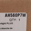 New – Open box Eaton AH560P7W Pin & Sleeve Watertight Plug, 4-Pole + Ground, 3Ø 480Y/277VAC 60A