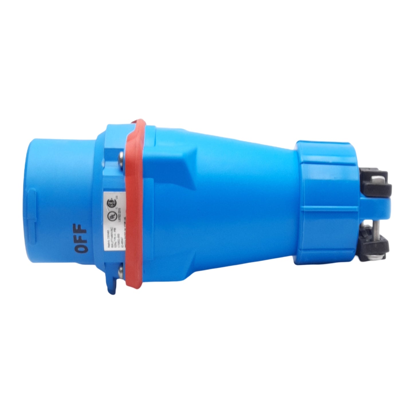 New – Open box Eaton AH560P7W Pin & Sleeve Watertight Plug, 4-Pole + Ground, 3Ø 480Y/277VAC 60A