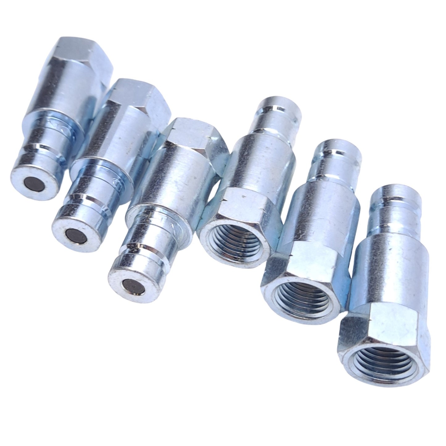 New Lot of 6 Dixon PD1F2 Hydraulic Diagnostic Couplings, 1/4 NPT to ø1/8in, 6000PSI