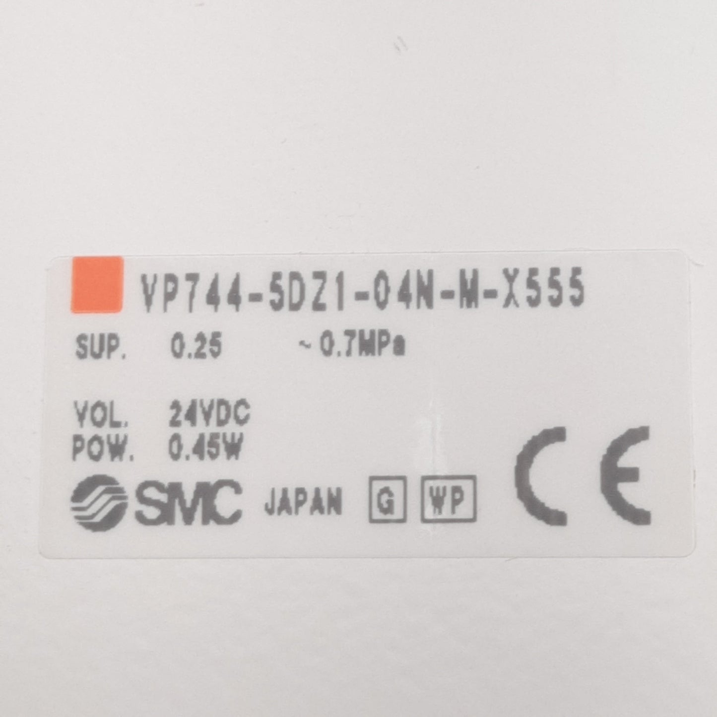 New SMC VP744-5DZ1-04N-M-X555 Residual Pressure Relief Valve, 0.7MPa, 1/2NPT, 24VDC