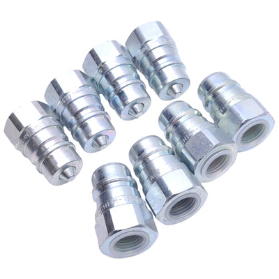 New Lot of 8 Stucchi M-IR38V NPT-E23 Hydraulic Interchange Coupler, 3/8NPT, 30.0MPa