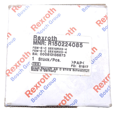 New Bosch Rexroth R150224085 Linear Ball Nut, ø24mm, 10mm Lead, FEM-E-C, 27000N Load