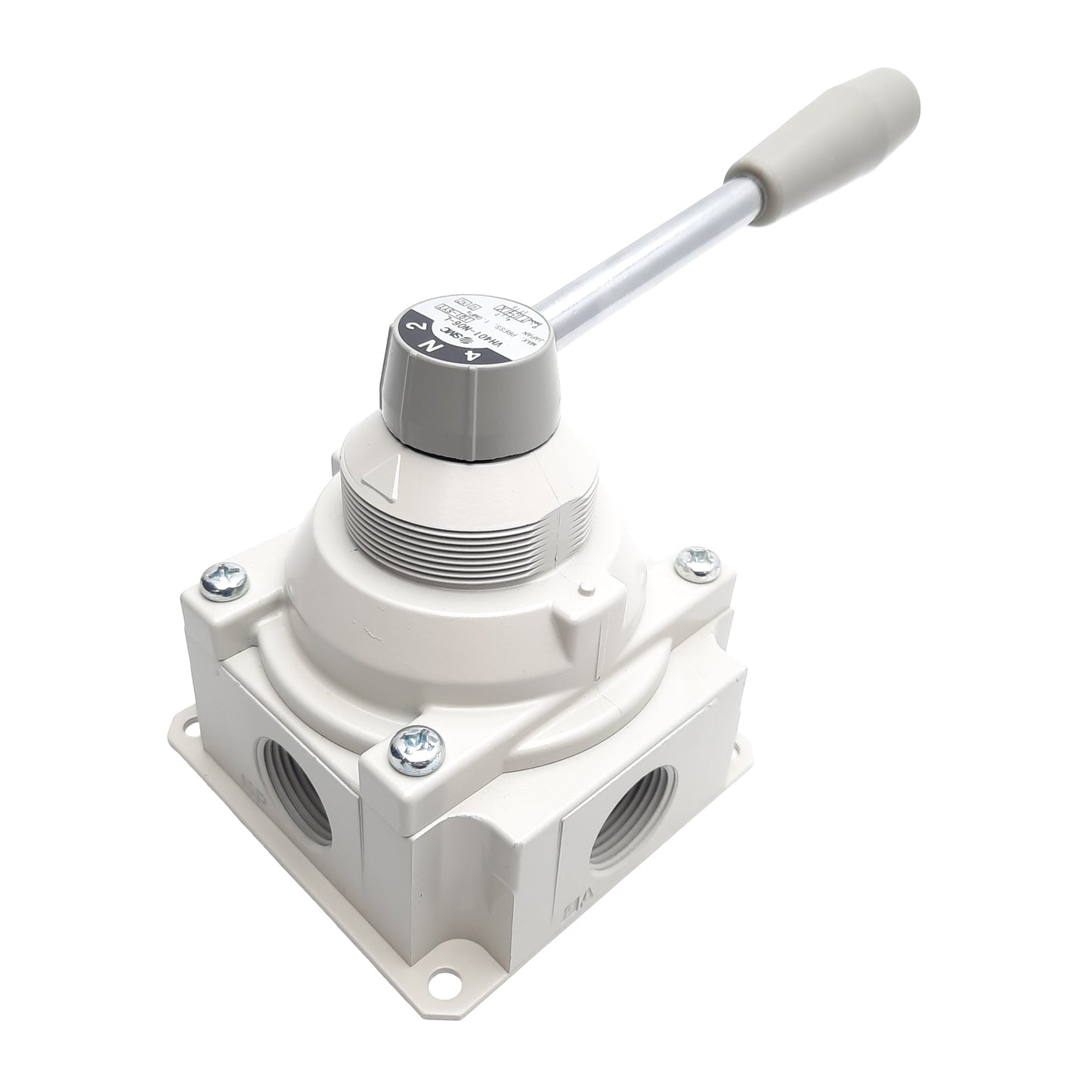 New SMC VH401-N06 Aluminum Rotary Hand Valve, 3/4in NPT Threaded Female, 4-Port