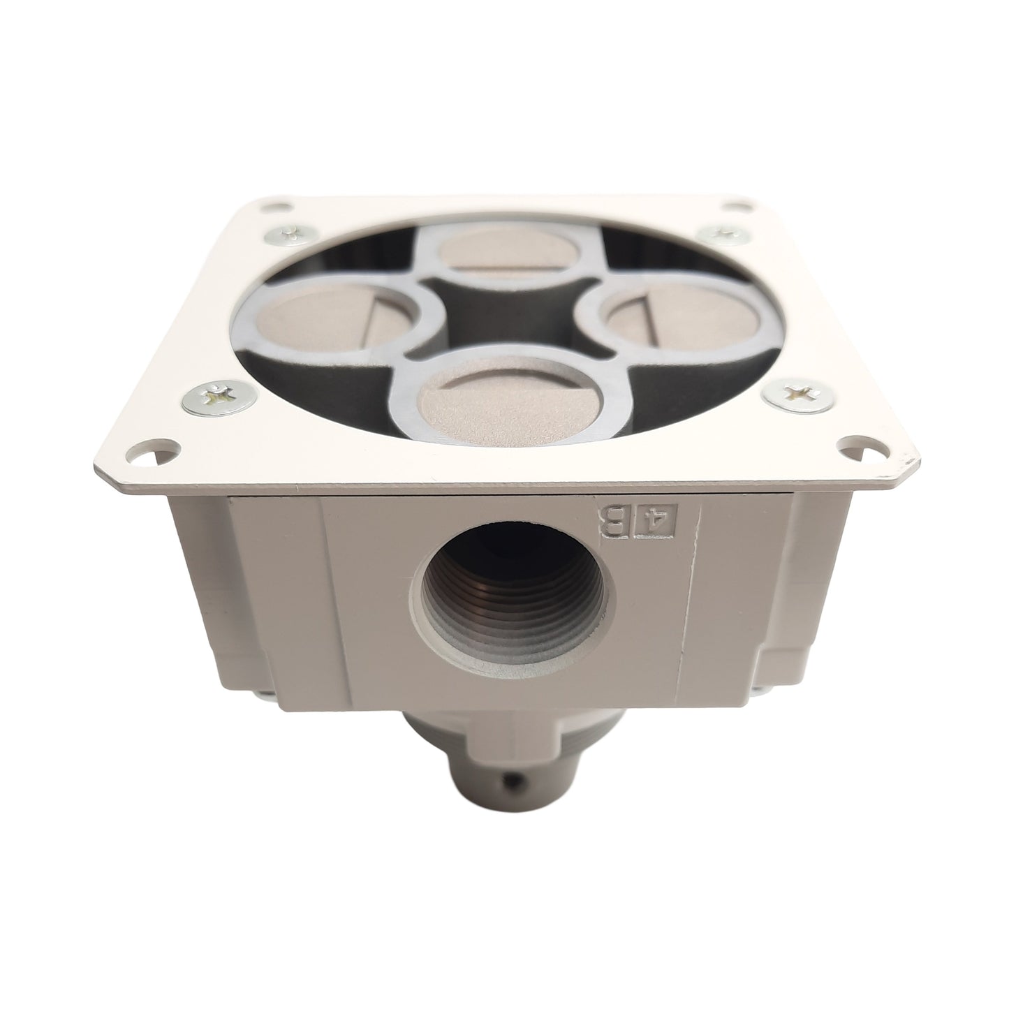 New SMC VH401-N06 Aluminum Rotary Hand Valve, 3/4in NPT Threaded Female, 4-Port