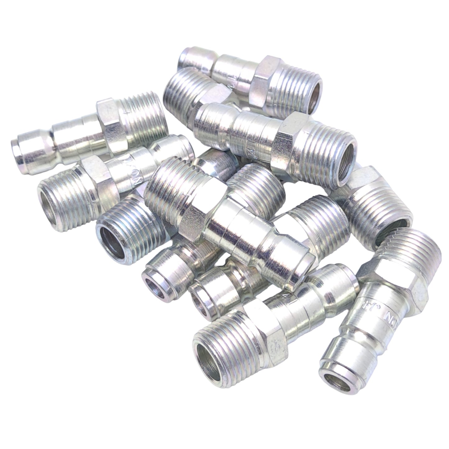 New Lot of 12 Dixon J4M4 Automotive Pneumatic Plug, 1/2in NPTF Male, ø1/2in, 500PSI