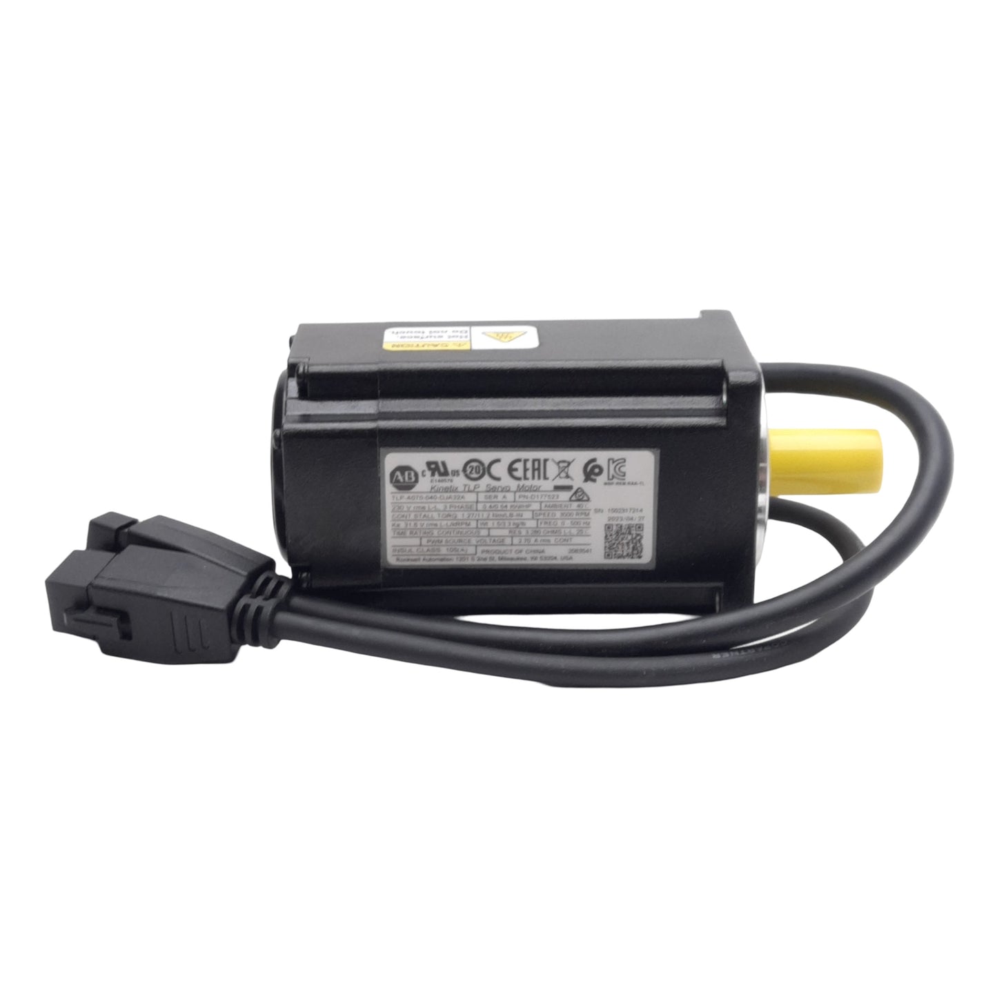 New Allen Bradley TLP-A070-040-DJA32A Servo Motor, 3Ø 230VAC, 0.4kW, 60mm Frame