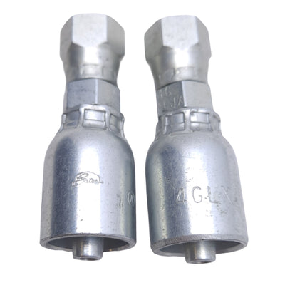 New Lot of 4 Gates 4GLX-4FJX 710700275 Hose Fitting, JIC 37°Swivel, 7/16-20, -4 Hose