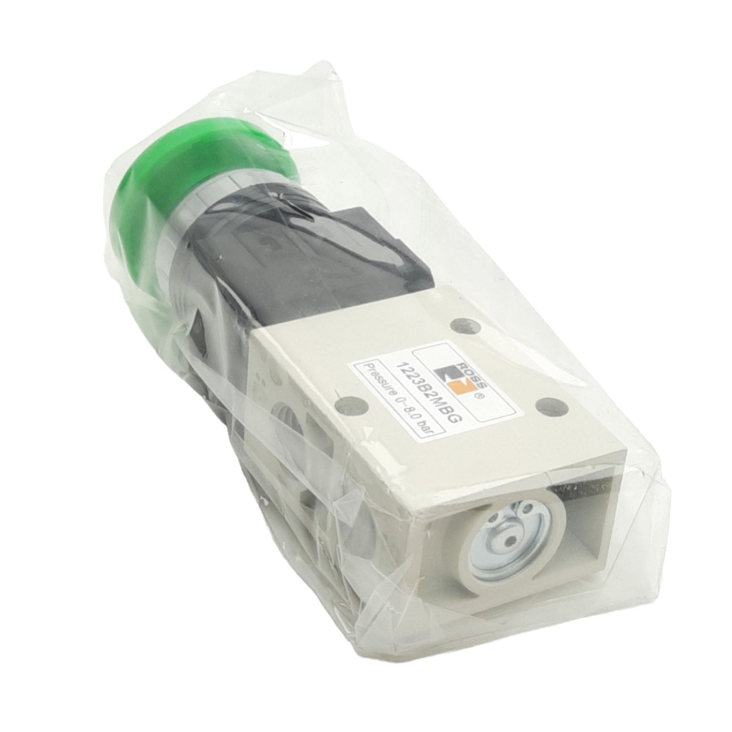 New Ross 1223B2MBG Pushbutton Valve, 1/4in NPT, 3/2-Way, 8 bar Max, 40mm Mushroom