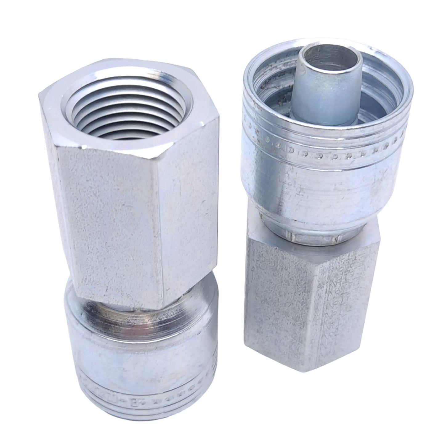 New Lot of 2 Danfoss 1AA8FP8 Straight Crimp Hose Fittings, 1/2in NPTF, -8 Hose