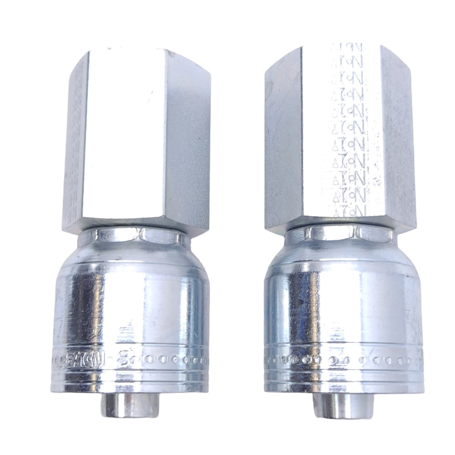 New Lot of 2 Danfoss 1AA8FP8 Straight Crimp Hose Fittings, 1/2in NPTF, -8 Hose