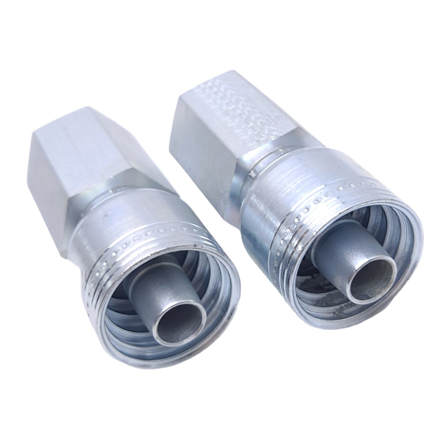 New Lot of 2 Danfoss 1AA8FP8 Straight Crimp Hose Fittings, 1/2in NPTF, -8 Hose