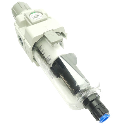 New SMC AW40-04DE-B Filter/Regulator, 5µm, Rc1/2, 0.05-.85MPa, Left To Right Flow